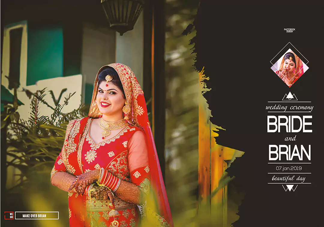 Bride Groom portrait DM photo album